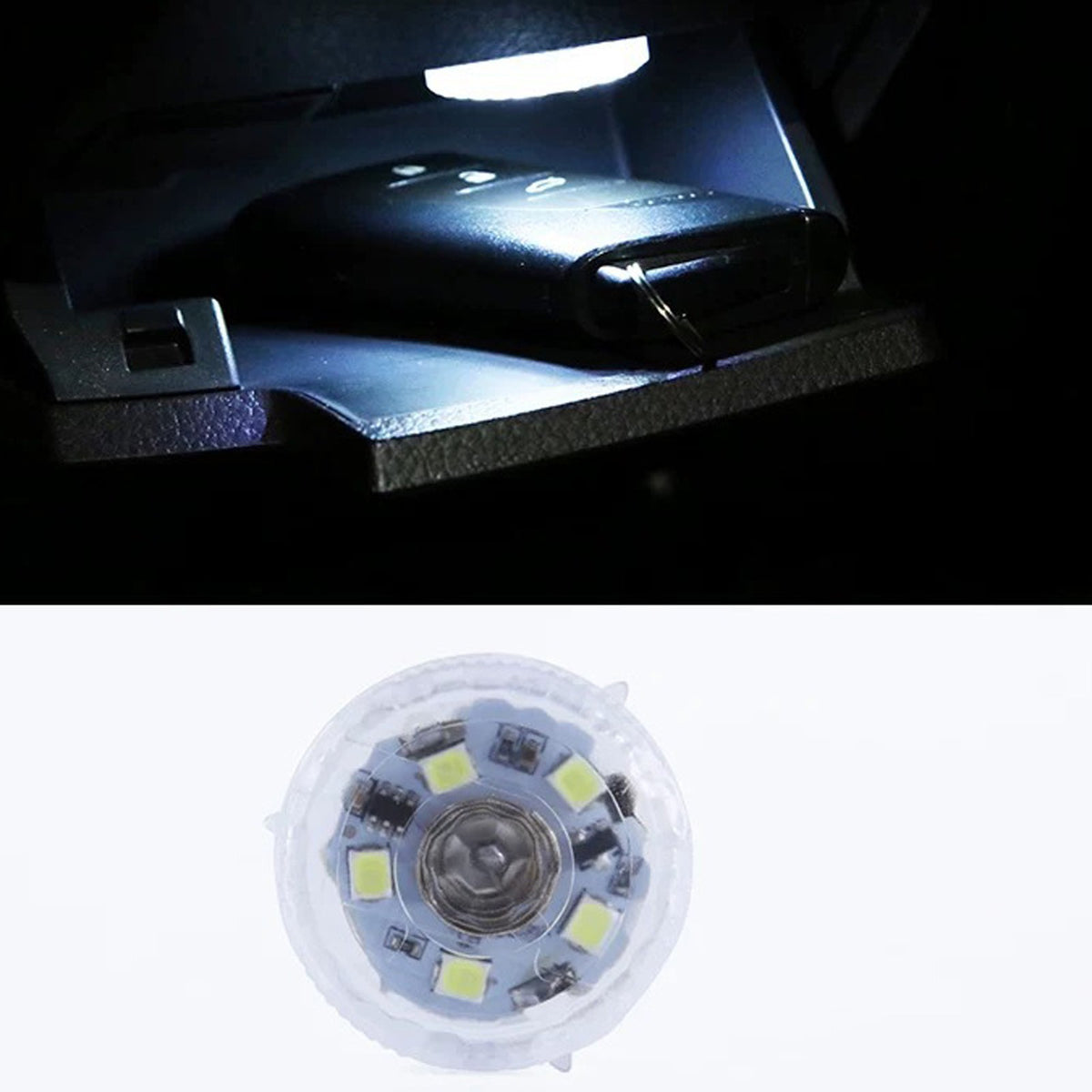 Additional view of touch-control car interior light
