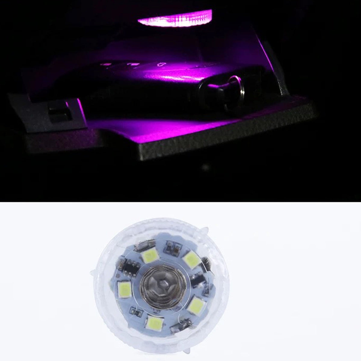 Additional view of touch-control car interior light