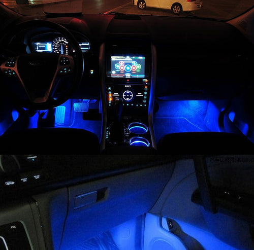 Additional view of LED car footwell lights