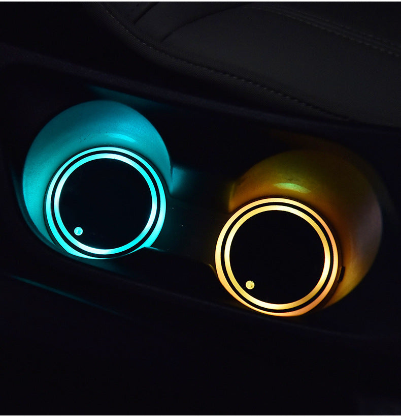 Additional view of LED cup holder coasters
