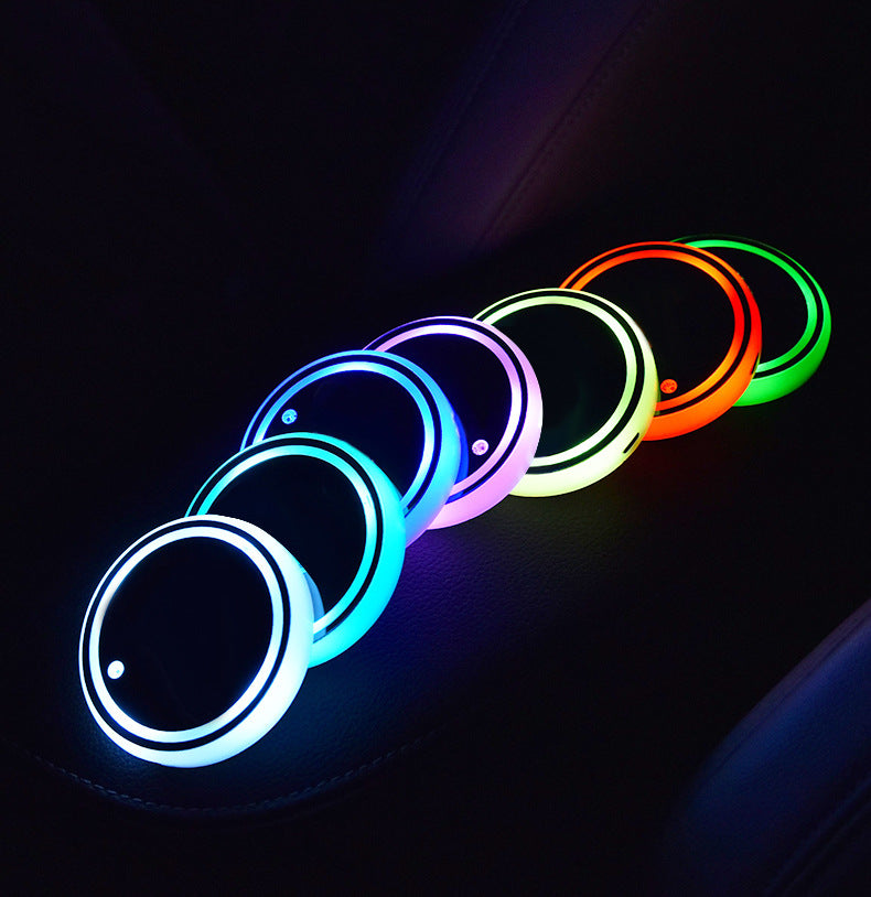 Additional view of LED cup holder coasters